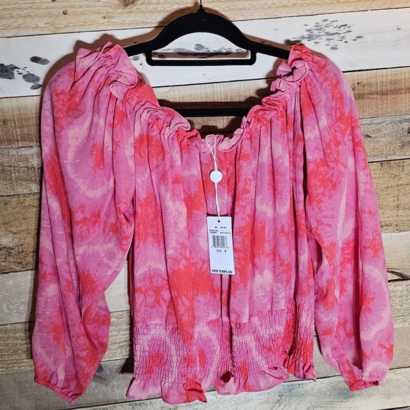 Michael Kors Tops - Michael Kors Floral Pink Women's Top Size 6